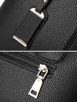 Women's Faux Leather Handbag with Adjustable Strap, - Image 10