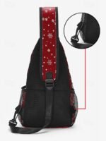 Men's Christmas Sling Bag - Polyester, Multi-Pattern - Image 7