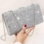 Women's Rhinestone Jewelry and Clutch Set for Weddings and - Image 5