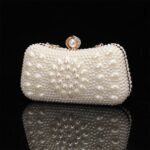 Elegant Pearl Clutch Bag – Luxury White Beaded Evening Purse - Image 9