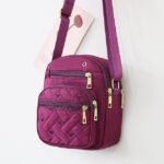 Women's Quilted Nylon Crossbody Bag – Lightweight - Image 7