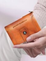 Men's Genuine Leather RFID Blocking Wallet with Chain, - Image 10