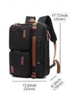 Men's Waterproof Multi-Function Laptop Backpack - Vintage - Image 13