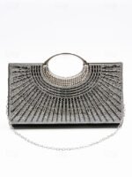 Glamorous Gold Crystal Evening Clutch with Round Handle – - Image 10