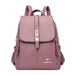 Elegant PU Leather Backpack for School and Travel - Stylish and - Image 8