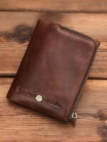 Men's RFID Blocking Cowhide Leather Bifold Wallet with