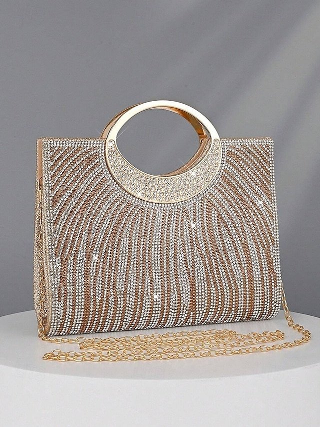 ggpvbb1752486627304 Women's Rhinestone Evening Clutch Bag with Round Handle – - Image 1