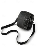 Men's genuine leather messenger bag with zipper pocket, - Image 8