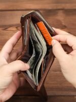 Men's RFID Blocking Cowhide Leather Bifold Wallet with - Image 5