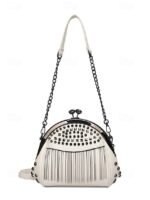 Women's Large Capacity Faux Leather Fringe Crossbody Bag - Image 16