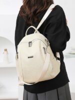 Women's Brown Faux Leather Mini Backpack – - Image 12