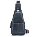 Men's Crossbody Bag Chest Bag Nappa Leather Outdoor Daily - Image 16