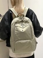 Women's Lightweight Water-Repellent Nylon Backpack with - Image 13