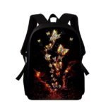 Purple Butterfly Glow Backpack for Girls – Fantasy Style Large - Image 5