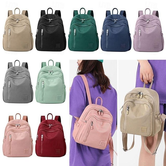 lqudpe1720434434608 Women's Lightweight Nylon Backpack – Water-Resistant - Image 1