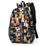 Women's Backpack Large Capacity Cat Animal Print Backpack - Image 11