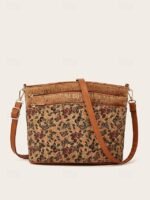 Boho Vintage Crossbody Bag with Geometric Patterns - Lightweight - Image 6