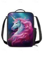 Girls 3-Piece Unicorn Backpack Set - Galaxy Print School Bag - Image 9