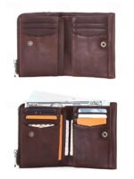 Men's RFID Blocking Cowhide Leather Bifold Wallet with - Image 8