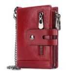 Men's Vintage Leather Wallet – Bifold Zipper Wallet with - Image 13