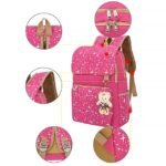 4-Piece Starry Backpack Set for Girls - Includes Backpack, - Image 2