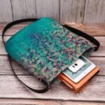 Women's Artistic Floral Print Crossbody Bag - Vibrant - Image 4