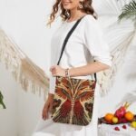 Women's Vintage Phoenix Print Crossbody Bag – Boho - Image 2