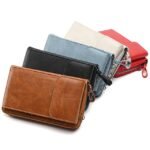 Women's Vintage Faux Leather Crossbody Wallet with Zipper, - Image 19