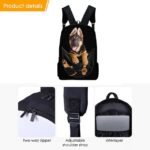3D Dog Backpack with German Shepherd Print – Fun Animal School - Image 2