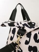 Women's Waterproof Leopard Print Travel Duffel Bag – - Image 9