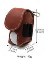Portable Leather Golf Ball Holder Pouch – Compact Golf Tee - Image 11