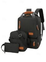 Men's Large Capacity Multi-Pocket Backpack Set, Including - Image 3