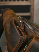 Men's Genuine Leather Fanny Pack, Top-Grain Leather - Image 6