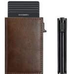 Men's RFID Blocking Carbon Fiber Pattern Wallet, Faux