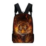 3D Fire Tiger Backpack for Boys and Teens – Large Capacity - Image 5