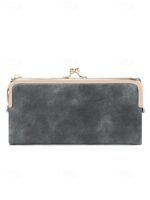 Women's Faux Leather Clip Bag Wallet Phone Case - Card - Image 12