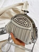 Women's Large Capacity Faux Leather Fringe Crossbody Bag - Image 13