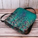 Women's Artistic Floral Print Crossbody Bag - Vibrant - Image 6